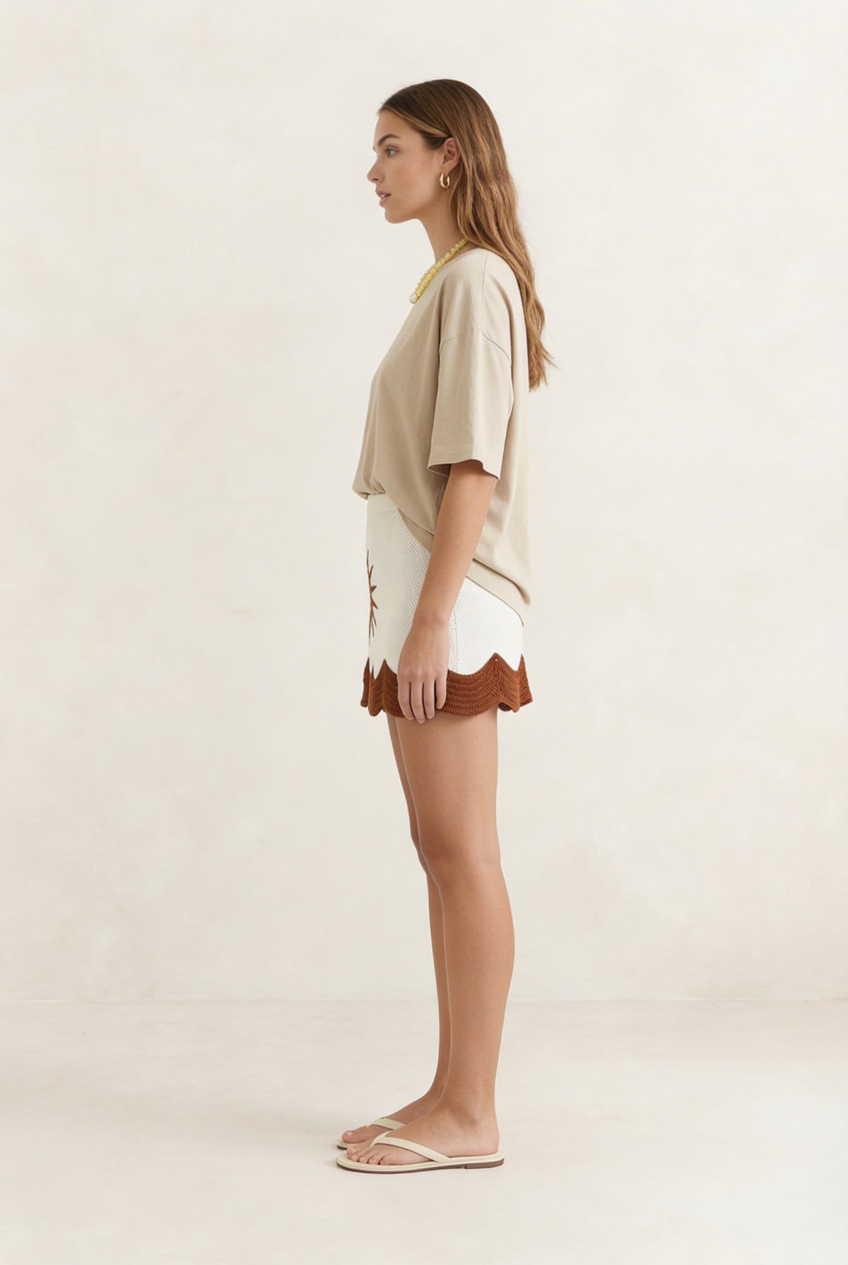 Beige Oversized Tee