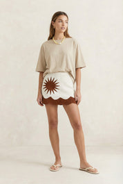 Beige Oversized Tee