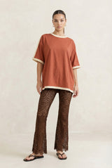 Venti Oversized Tee in Sienna