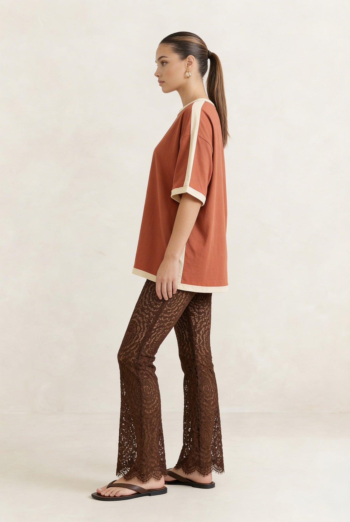 Venti Oversized Tee in Sienna