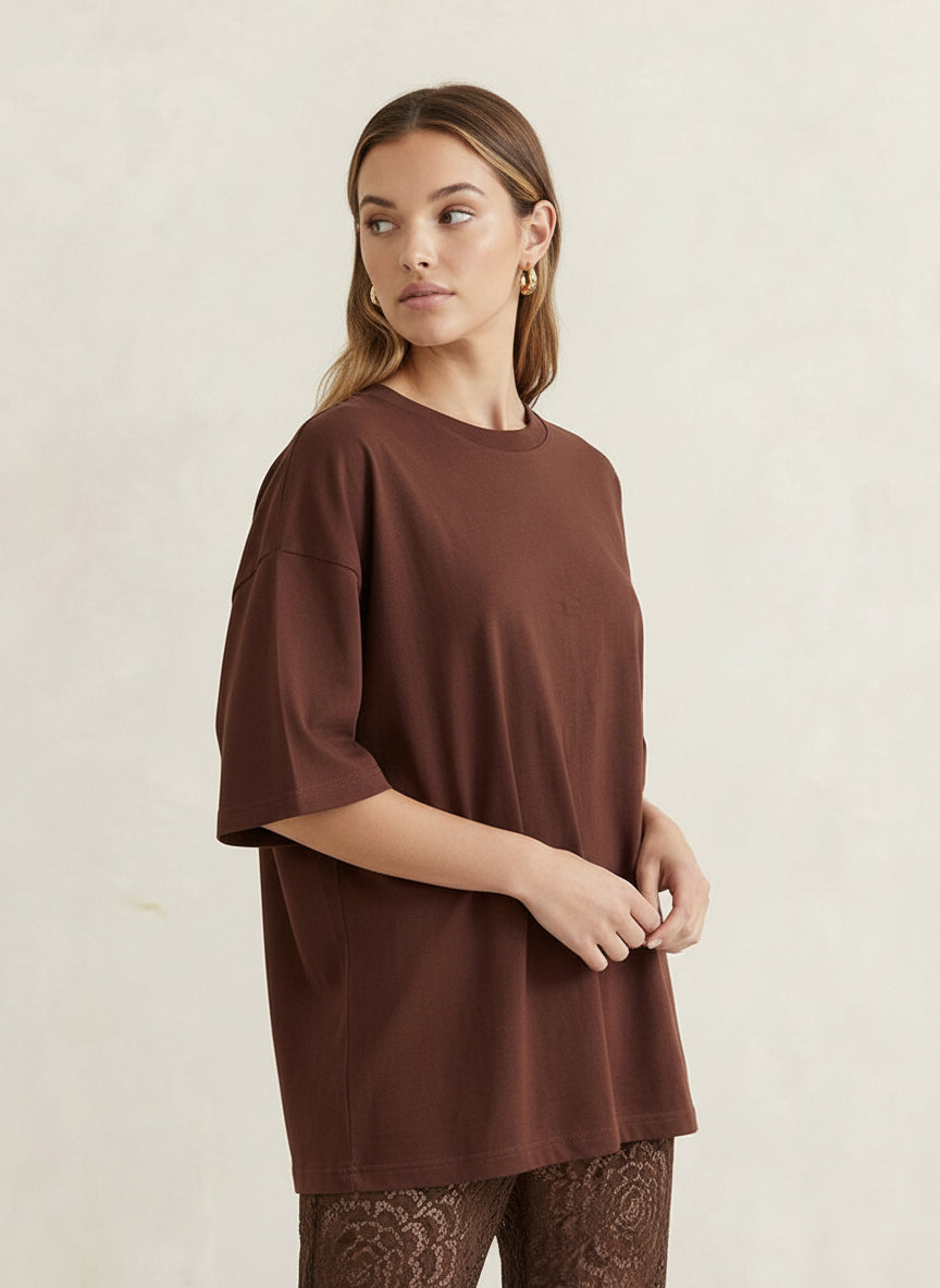 Cocoa Oversized Tee