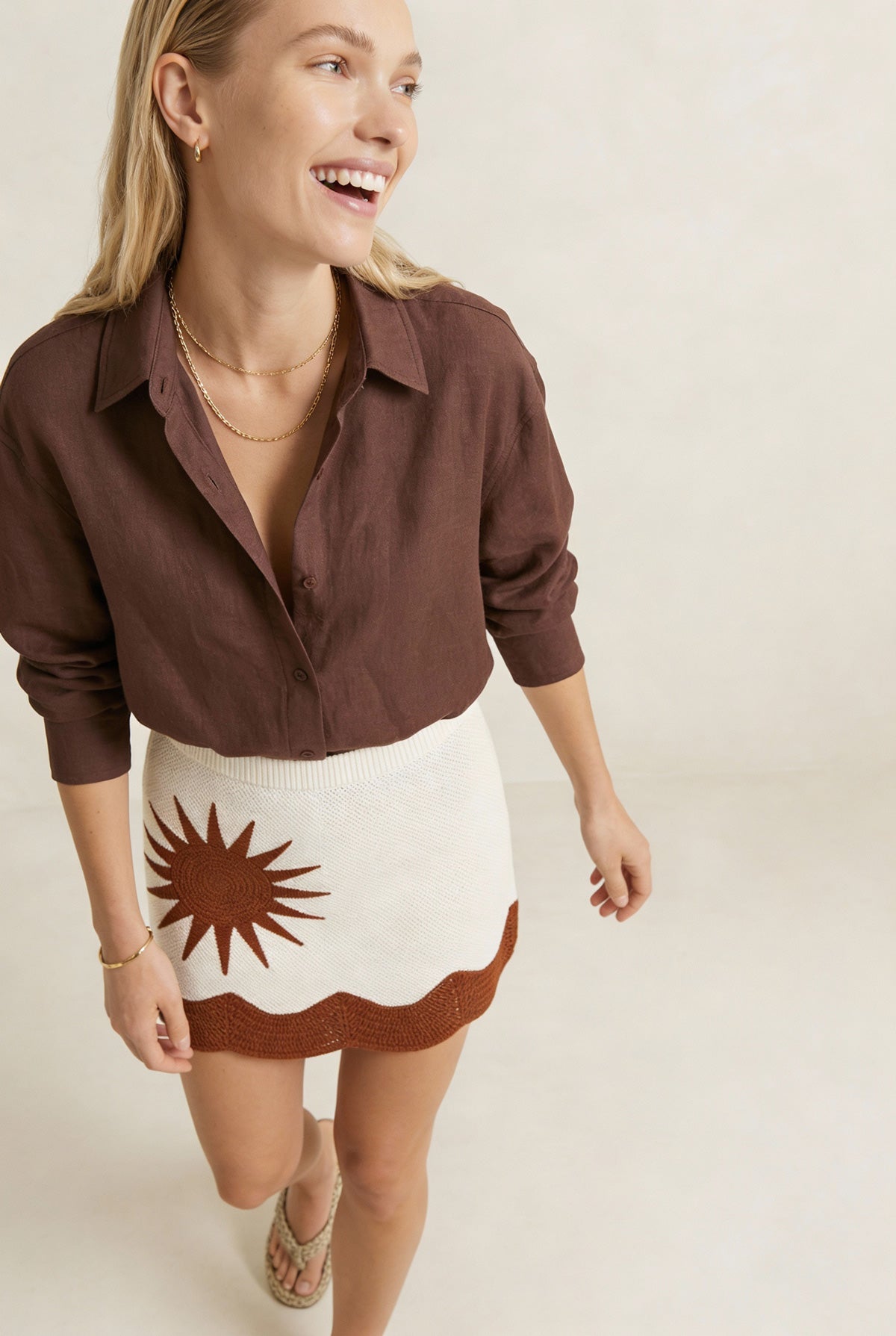 Solis Crochet Mini Skirt