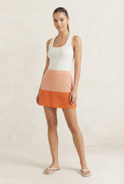 Solea Cotton Knit Tank in White
